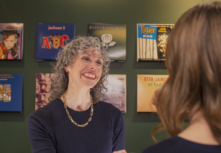 Rachel Murphy, estate planning attorney and founder of Willena, smiling at a client